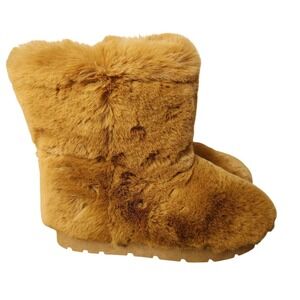 Bamboo Brand Faux‎ Fur Fully Lined Winter Ankle Boots Booties Women's Size 7 EUC